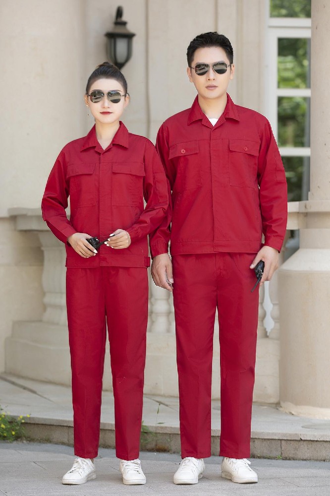 秋天长袖涤棉夹克衫工作服工服