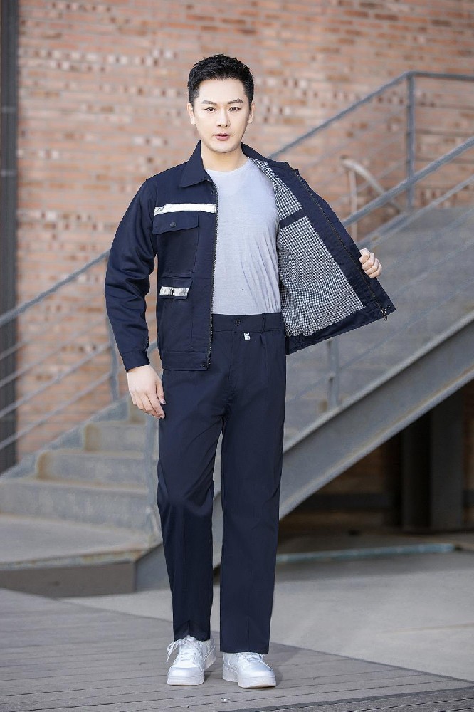 秋冬双层夹克衫长袖工作服厂服