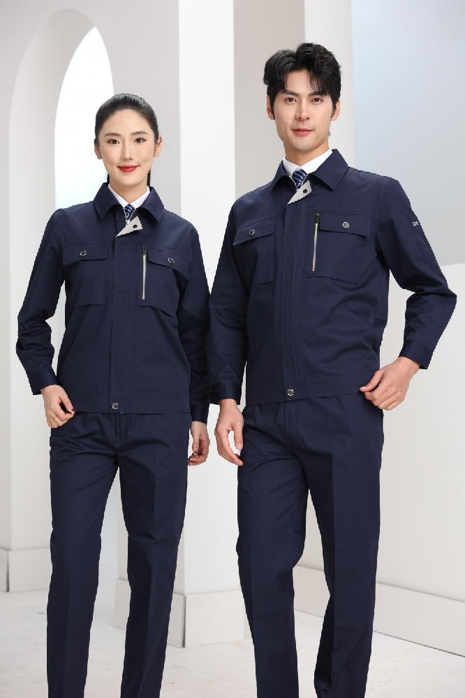 春秋长袖防静电工作服夹克衫员工服劳保服
