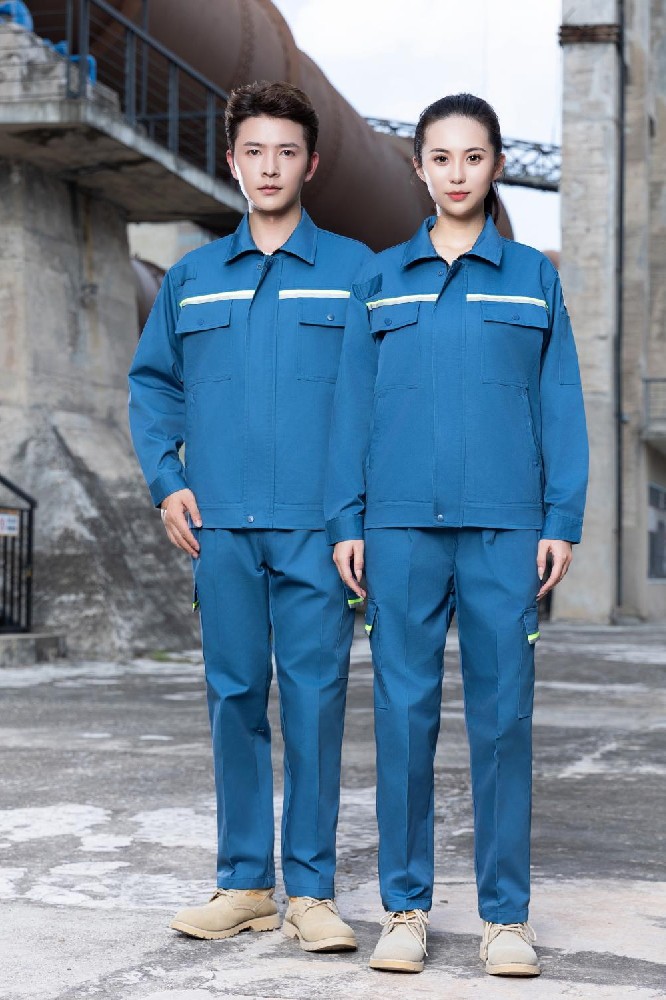 春秋长袖磨毛防静电夹克衫工作服