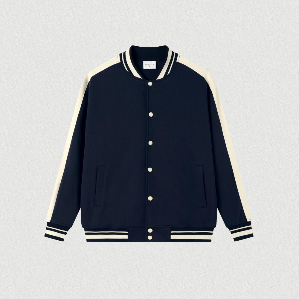 双面潮牌休闲棒球服外套开衫卫衣