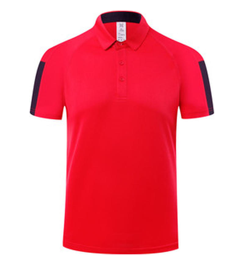 勇者运动插肩拼色速干翻领POLO衫