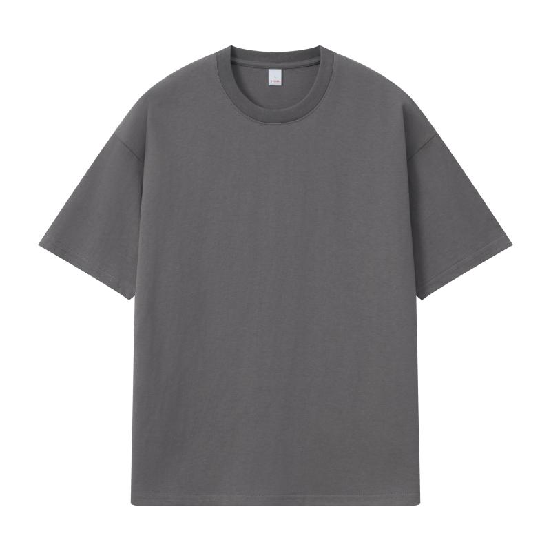 260g洛肩精梳棉紧密赛络纺圆领衫广告衫