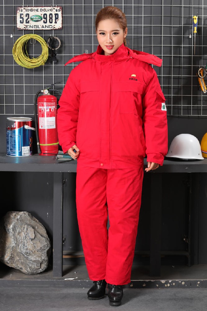 纯棉石油大红棉袄棉衣棉服
