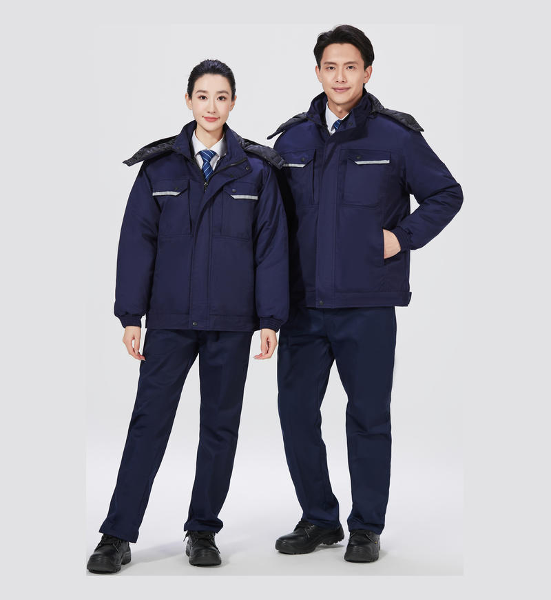 新款主推两色涤棉磨毛棉衣棉服